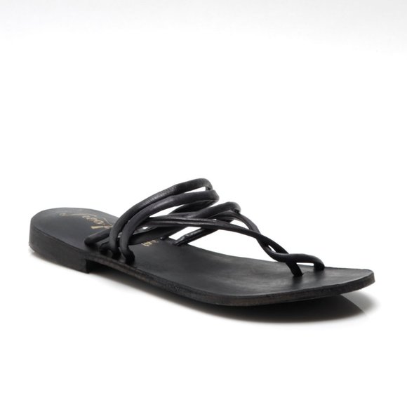 🎉 LAST CHANCE🎉 FREE PEOPLE Kayla Soft Strappy Sandals / Black - Picture 4 of 12